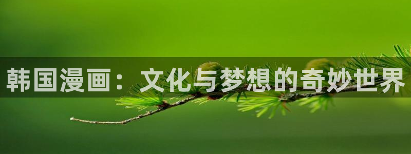 韩漫漫画大全：韩国漫画：文化与梦想的奇妙世界